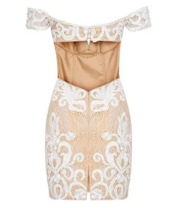 Cocktail Dresses Tarik Ediz - Off Shoulder Short Dress 90455 13 Cocktail Dresses Tarik Ediz - Off Shoulder Short Dress 90455