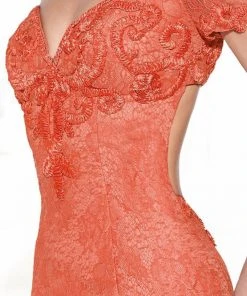 Cocktail Dresses Tarik Ediz - Off Shoulder Short Dress 90455 10 Cocktail Dresses Tarik Ediz - Off Shoulder Short Dress 90455