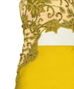 Tarik Ediz - One Shoulder Illusion Beaded Gown 92541 Formal Gowns