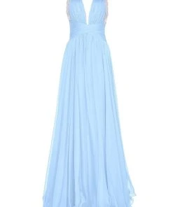 Tarik Ediz - Pearl Accented A-line Dress 50060 Formal Gowns