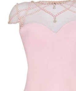 Tarik Ediz - Pearl Accented Trumpet Dress 50098 Formal Gowns