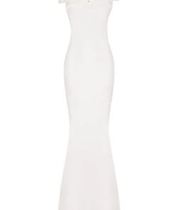 Tarik Ediz - Pearl Accented Trumpet Dress 50098 Formal Gowns