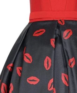 Tarik Ediz - Print Straight Across Neck Dress 50110