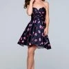Tarik Ediz - Print Sweetheart Dress 50109 Cocktail Dresses