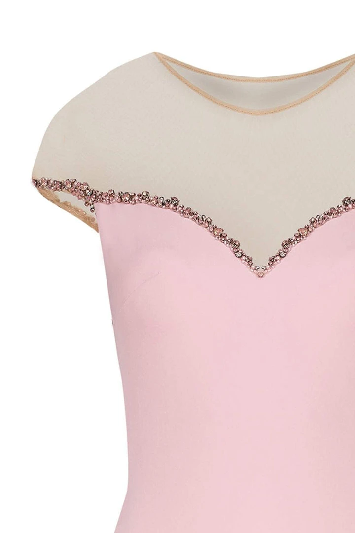 Tarik Ediz - Rhinestone Accented Sheath Gown 50097 9 Tarik Ediz - Rhinestone Accented Sheath Gown 50097