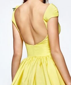 Tarik Ediz - Scoop Neck Ballgown 93141