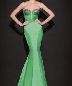 Tarik Ediz - Sculpted Seamed Gown 92488 10 Tarik Ediz - Sculpted Seamed Gown 92488