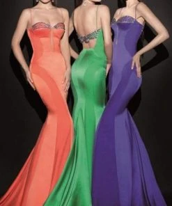 Tarik Ediz - Sculpted Seamed Gown 92488 12 Tarik Ediz - Sculpted Seamed Gown 92488