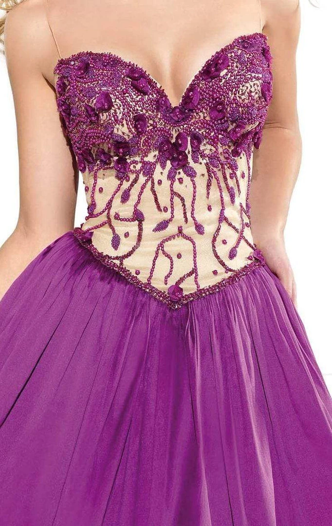 Cocktail Dresses Tarik Ediz - Sleeveless Sweetheart Bow Accented Short Dress 90378 5 Cocktail Dresses Tarik Ediz - Sleeveless Sweetheart Bow Accented Short Dress 90378