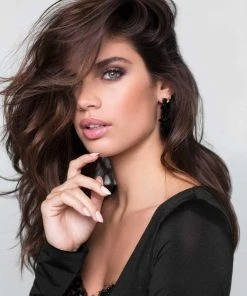 Formal Gowns Tarik Ediz - Slim Long Sleeve V Neck Twist Gown 50017 12 Formal Gowns Tarik Ediz - Slim Long Sleeve V Neck Twist Gown 50017