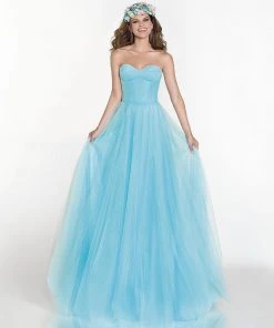 Formal Gowns Tarik Ediz - Sweetheart Gown With Sheer Halter Overlay 92555 14 Formal Gowns Tarik Ediz - Sweetheart Gown With Sheer Halter Overlay 92555