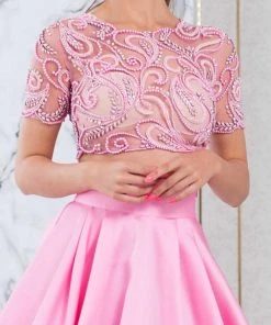 Tarik Ediz - Two Piece Jewel Neck Ballgown 50010 Formal Gowns 7 Tarik Ediz - Two Piece Jewel Neck Ballgown 50010 Formal Gowns