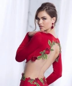 Formal Gowns Tarik Ediz - Two Piece Long Dress 50035 10 Formal Gowns Tarik Ediz - Two Piece Long Dress 50035