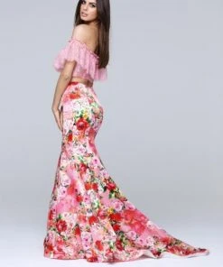 Tarik Ediz - Two-Piece Long Dress 50090 Formal Gowns