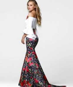 Tarik Ediz - Two-Piece Mermaid Gown 50040 8 Tarik Ediz - Two-Piece Mermaid Gown 50040