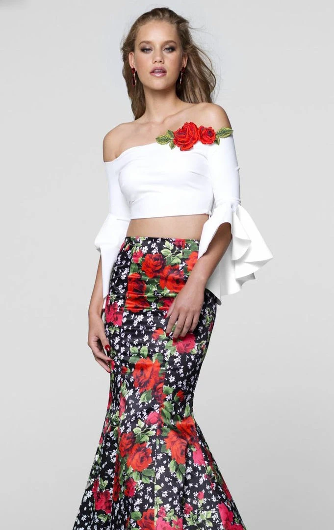 Tarik Ediz - Two-Piece Mermaid Gown 50040 6 Tarik Ediz - Two-Piece Mermaid Gown 50040