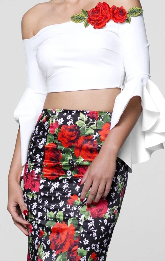 Tarik Ediz - Two-Piece Mermaid Gown 50040 4 Tarik Ediz - Two-Piece Mermaid Gown 50040