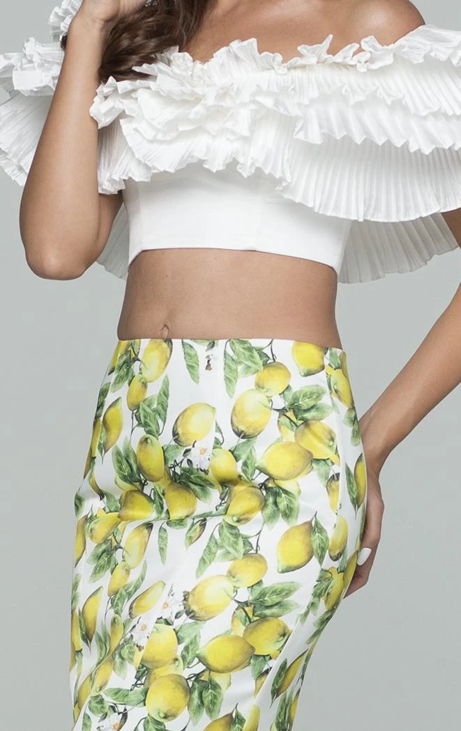 Tarik Ediz - Two Piece Ruffled Long Dress 50079 Formal Gowns 5 Tarik Ediz - Two Piece Ruffled Long Dress 50079 Formal Gowns