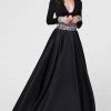 Tarik Ediz - V-Neck A-Line Gown 50018 Formal Gowns 1 Tarik Ediz - V-Neck A-Line Gown 50018 Formal Gowns