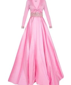 Tarik Ediz - V-Neck A-Line Gown 50018 Formal Gowns 15 Tarik Ediz - V-Neck A-Line Gown 50018 Formal Gowns