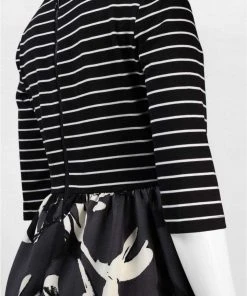 Taylor - 5730P Floral Scuba A-Line Dress Cocktail Dresses