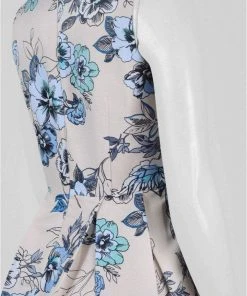 Cocktail Dresses Taylor - 8821M Sleeveless Floral Twill Dress 12 Cocktail Dresses Taylor - 8821M Sleeveless Floral Twill Dress