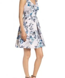 Cocktail Dresses Taylor - 8821M Sleeveless Floral Twill Dress 10 Cocktail Dresses Taylor - 8821M Sleeveless Floral Twill Dress