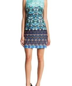 Taylor - 9173MJ Multi-Print Scuba Dress