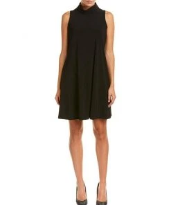 Taylor - 9256M Turtle Neck Cutout Back A-Line Dress Cocktail Dresses