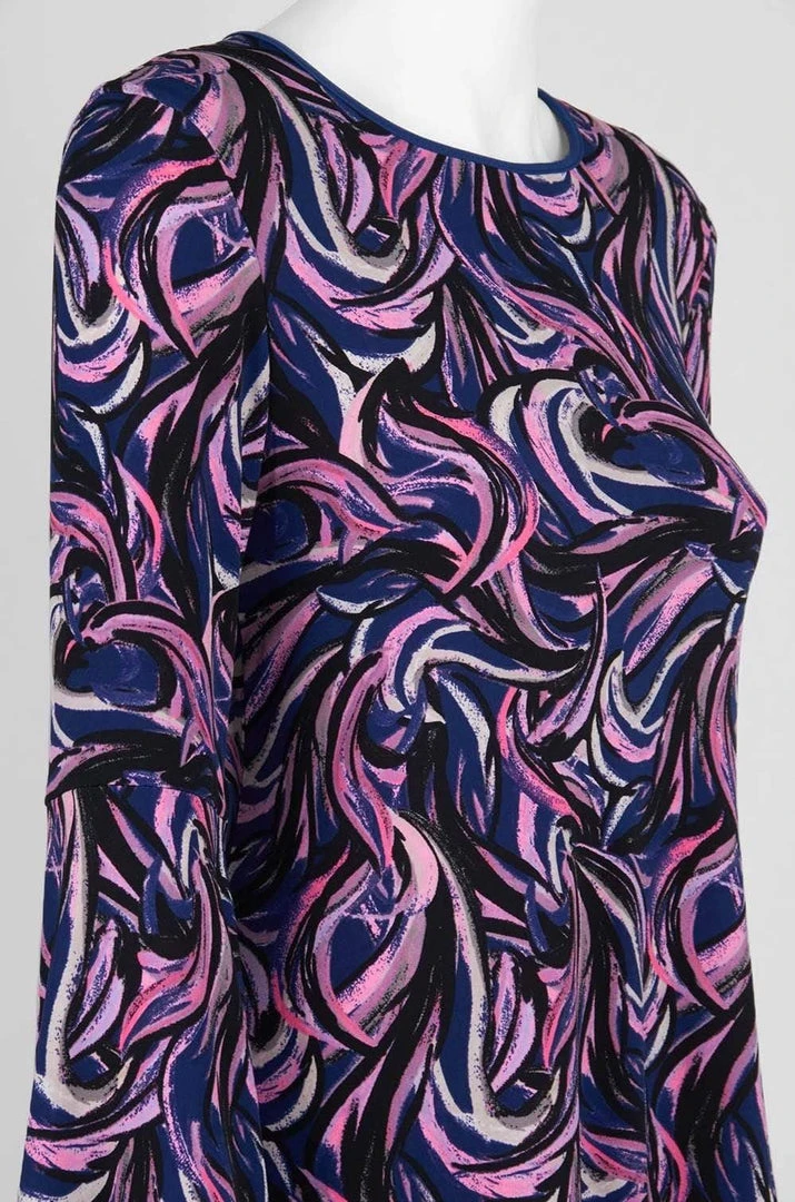 Cocktail Dresses Taylor - 9338M Long Bell Sleeve Printed A-Line Dress 7 Cocktail Dresses Taylor - 9338M Long Bell Sleeve Printed A-Line Dress