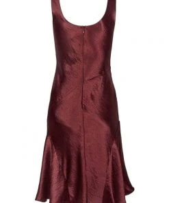 Taylor - 9973M Cowl Neck Satin Asymmetrical Hemmed Dress 10 Taylor - 9973M Cowl Neck Satin Asymmetrical Hemmed Dress