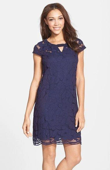 Cocktail Dresses Taylor Floral Lace Cutout Dress 5448M -1 Pc Navy In Size 6 Available 3 Cocktail Dresses Taylor Floral Lace Cutout Dress 5448M -1 Pc Navy In Size 6 Available