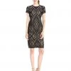 Taylor - Lace Jewel Neck Pencil Cut Dress 5677M