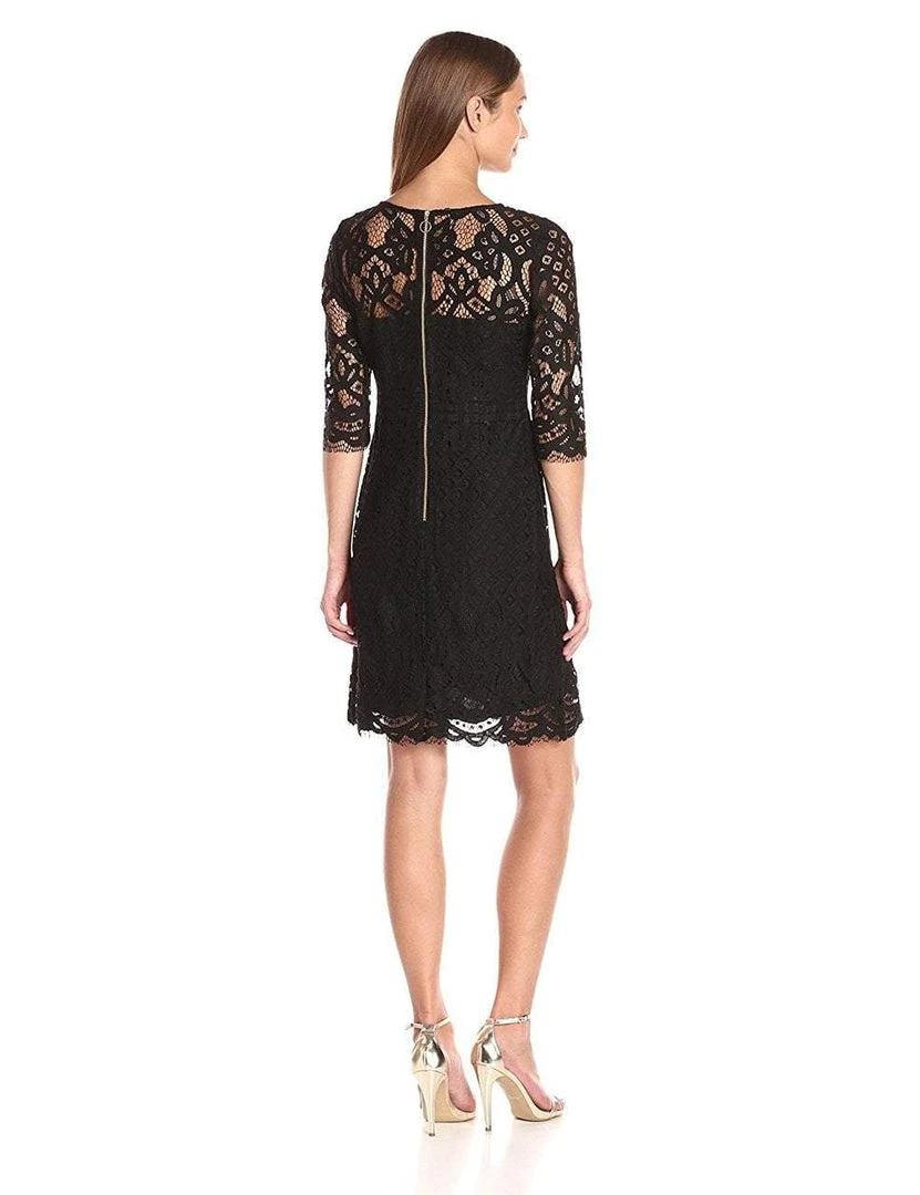 Homecoming Dresses Taylor - Quarter Length Sleeve Lace Dress 8568MJ 4 Homecoming Dresses Taylor - Quarter Length Sleeve Lace Dress 8568MJ