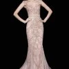 Terani Couture 151GL0425A Beads And Jewel Detailed Mermaid Gown Formal Gowns