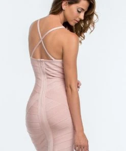 Terani Couture - 151P0145A Pearl Embellished Bandage Gown 9 Terani Couture - 151P0145A Pearl Embellished Bandage Gown