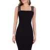 Terani Couture - 1611C0031A Beaded Square Neck Sheath Dress Cocktail Dresses 1 Terani Couture - 1611C0031A Beaded Square Neck Sheath Dress Cocktail Dresses