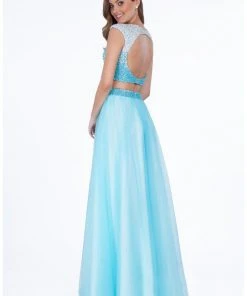 Terani Couture - 1611P1352A Two-Piece Ombre A-Line Gown Formal Gowns