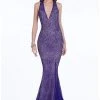 Terani Couture - 1612E0287A Embellished Halter Trumpet Dress Formal Gowns 1 Terani Couture - 1612E0287A Embellished Halter Trumpet Dress Formal Gowns