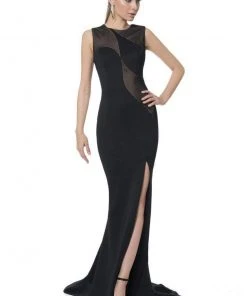 Formal Gowns Terani Couture - 1613E0394A Sleeveless Jewel Trumpet Gown With Slit