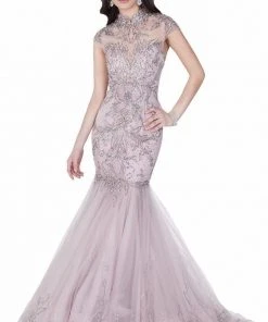 Terani Couture - 1622GL1992 Embellished High Neck Mermaid Gown Formal Gowns