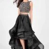 Terani Couture - 1711P2692 Two Piece Embellished High Low A-line Dress Formal Gowns