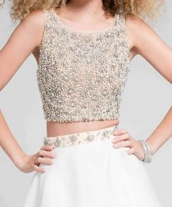 Terani Couture - 1711P2692 Two Piece Embellished High Low A-line Dress Formal Gowns 18 Terani Couture - 1711P2692 Two Piece Embellished High Low A-line Dress Formal Gowns