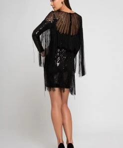 Cocktail Dresses Terani Couture - 1722C4053 Long Sleeve Sequined Cocktail Dress 7 Cocktail Dresses Terani Couture - 1722C4053 Long Sleeve Sequined Cocktail Dress