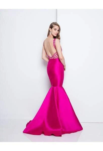 Terani Couture - 1811P5229 Beaded Plunging V-Neck Mermaid Gown Formal Gowns 5 Terani Couture - 1811P5229 Beaded Plunging V-Neck Mermaid Gown Formal Gowns