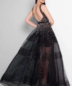 Formal Gowns Terani Couture - 1812P5853 Crystal Beaded Scoop A-line Dress