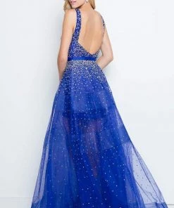 Formal Gowns Terani Couture - 1812P5853 Crystal Beaded Scoop A-line Dress