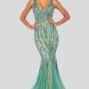 Terani Couture - 1912GL9573 Embellished V Neck Sleeveless Mermaid Gown Formal Gowns 2 Terani Couture - 1912GL9573 Embellished V Neck Sleeveless Mermaid Gown Formal Gowns