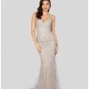 Formal Gowns Terani Couture - 1912P8225 Beaded Sweetheart Sheath Dress