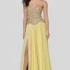 Formal Gowns Terani Couture - 1912P8239 Beaded Plunging Sweetheart Dress